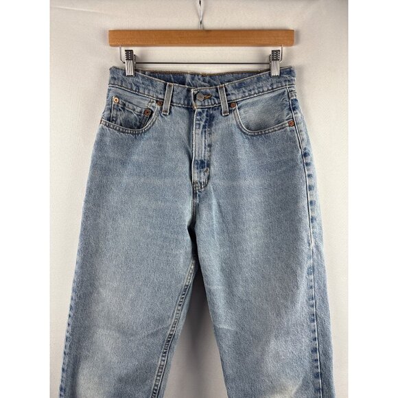 Levis 560 Womens Loose Fit Straight Leg Jeans Size 8 Regular Light Blue Denim - Picture 1 of 6